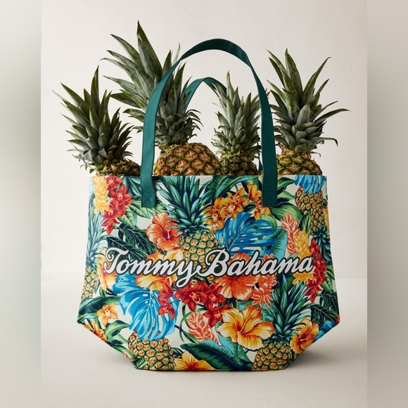 Tommy Bahama The Pineapple Blooms Tote - Picture 1 of 4